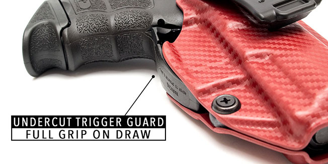 Undercut Trigger Guard - Full Grip On Draw